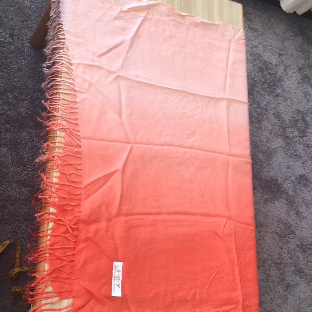Shades of Coral scarf